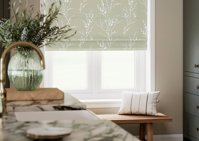 Laura Ashley Pussy Willow, Moss Green - Roman Blind - Image 5